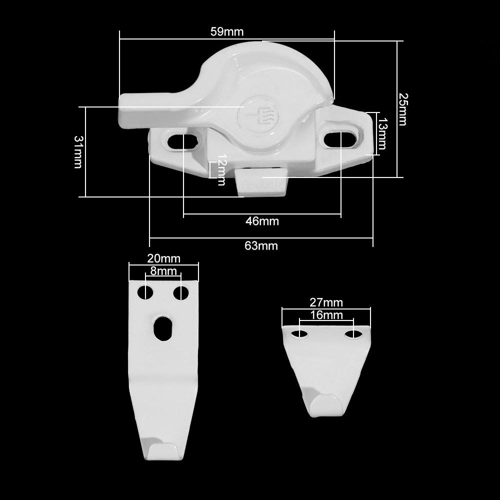 Furniture Hardware Fitting - Fensterschloss aus Hardware-Legierung, hochwertiges Sicherheitssicherheitsschloss, Diebstahlsicherung,