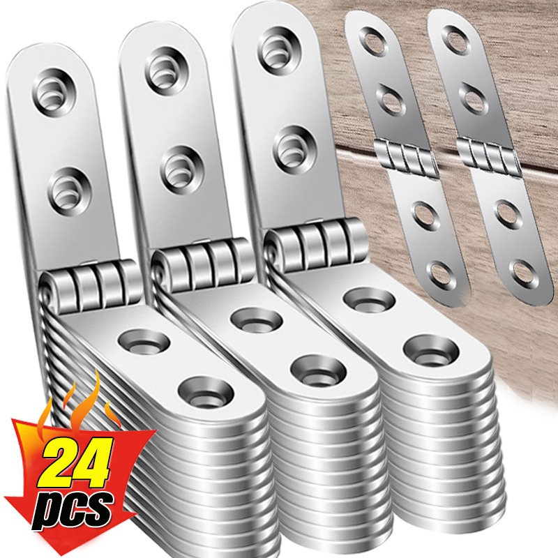 Cabinet Hinge Overlay - 24/2 Stück faltbares abgerundetes Eckscharnier mit