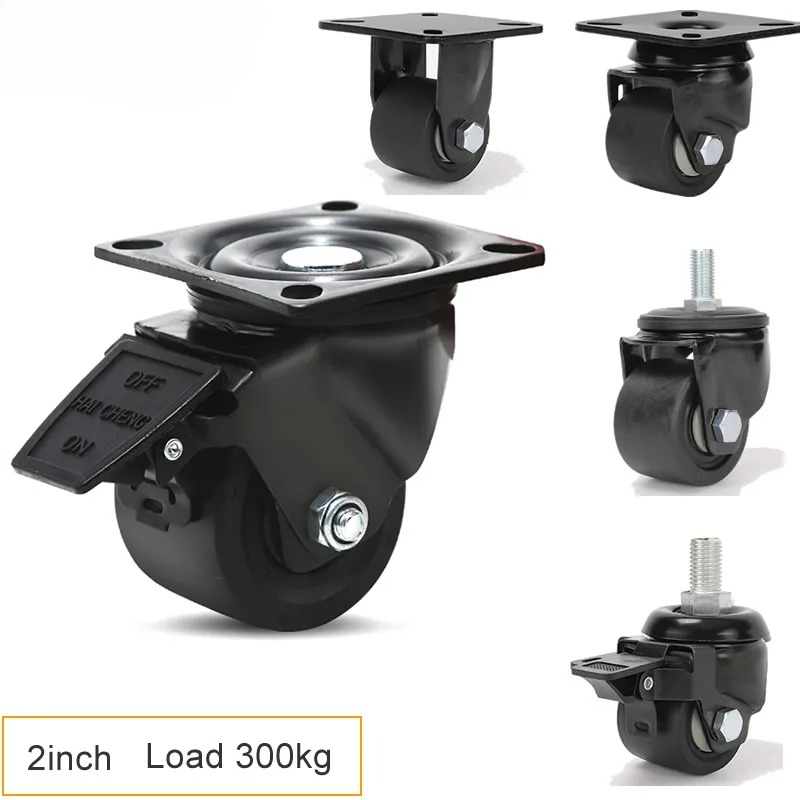 Furniture Hardware Lowes - Hochbelastbare 300KG 2-3 Zoll Niedrigprofil-Lenkrollen für