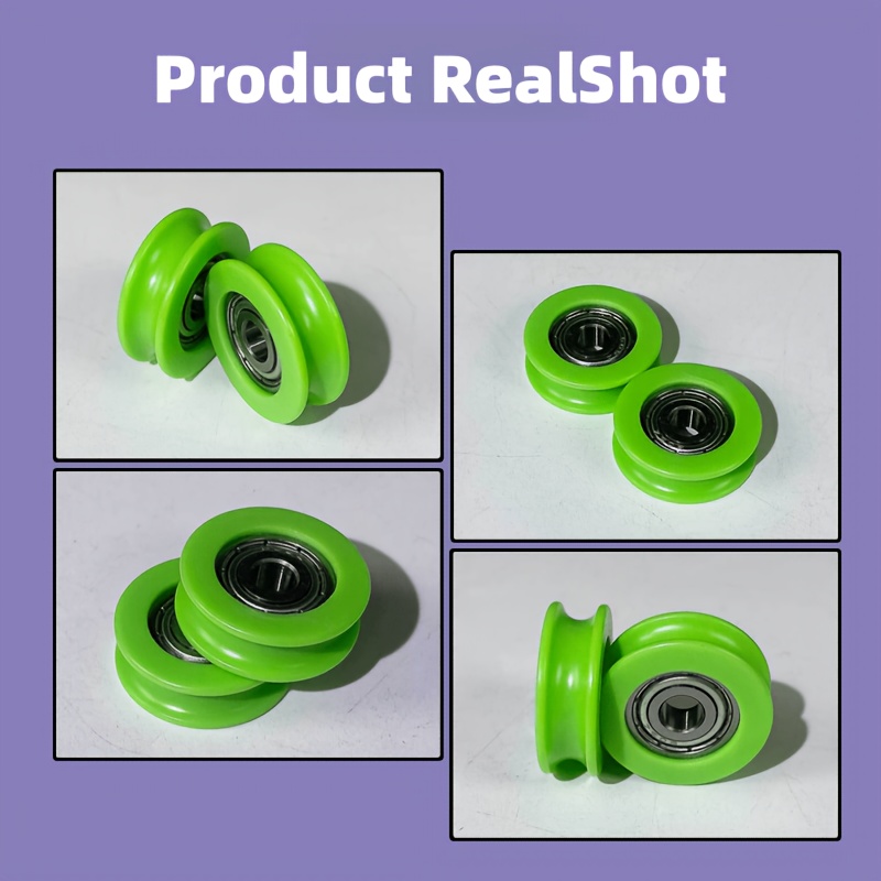 Furniture Hardware Lowes - U-Nut-Führungsrollen 8 Stück, geräuscharme Nylon-Lagerräder für