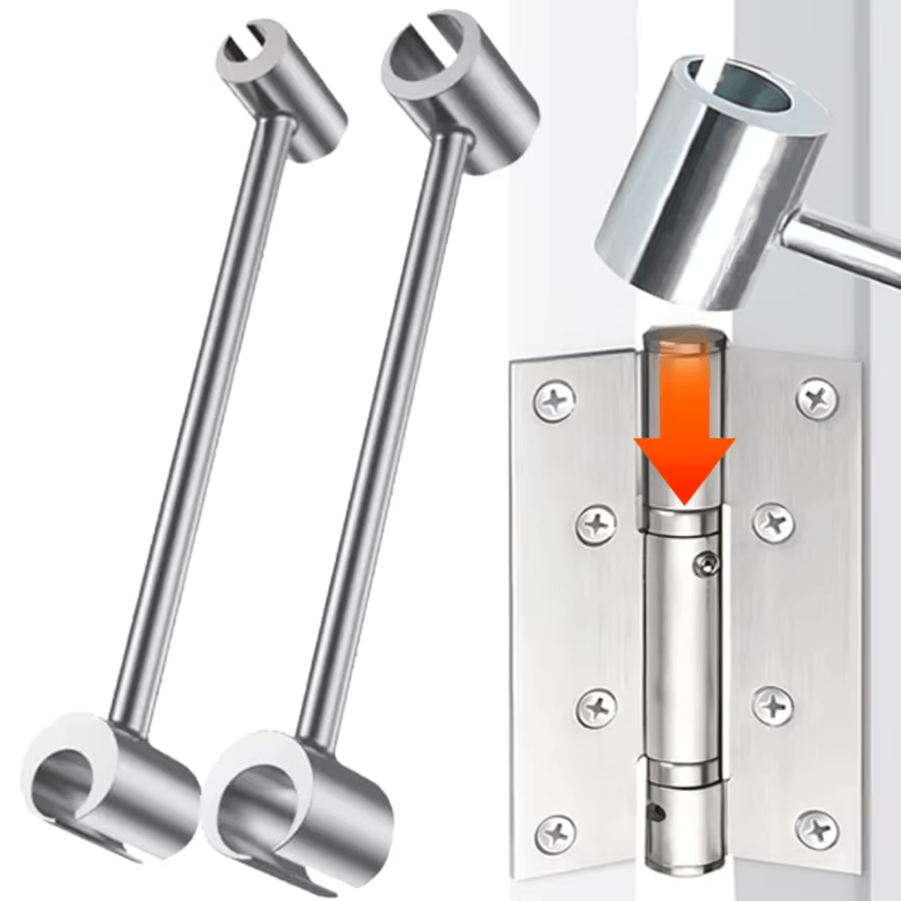 Furniture Hardware Fitting - Doppelköpfiger Scharniernaht-Einstellschlüssel, Türscharnier-Reparaturschlüssel, Haushaltsscharnier-Nahtreparatur, manuelles Werkzeug,