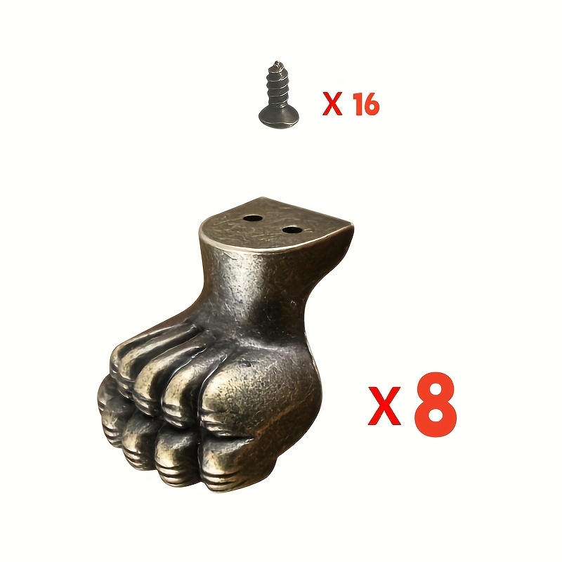 8 Stück antike Messing-Schmuck – Cabinet Hinge Overlay Bewertung und Preis