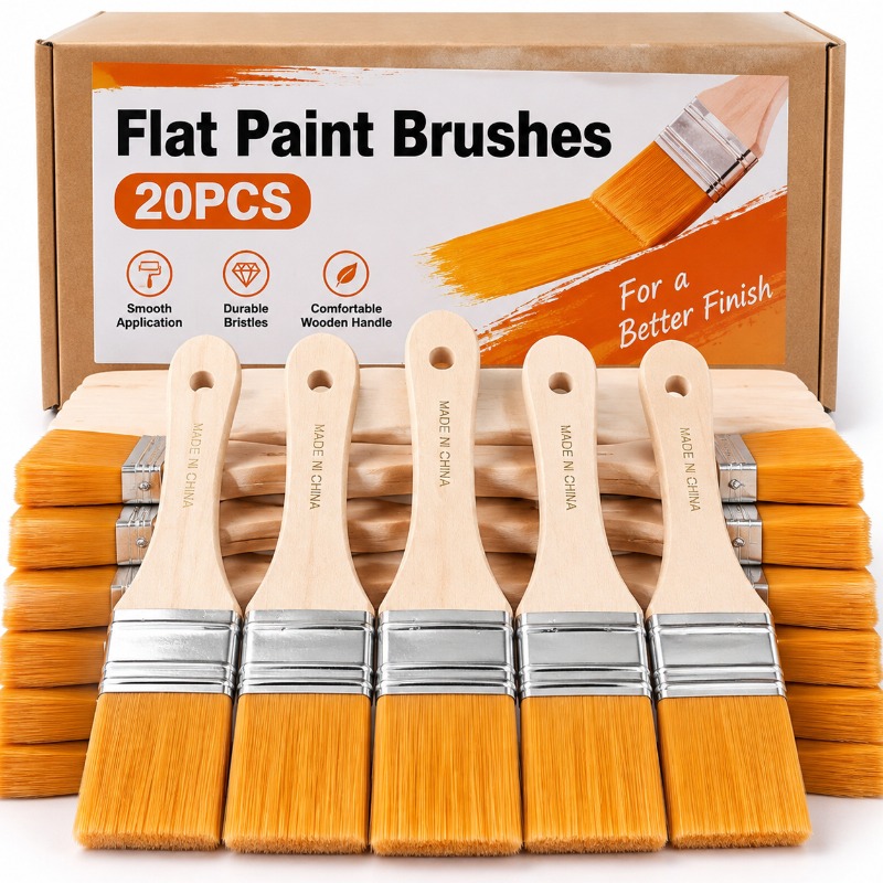 Flacher Pinsel mit Holzgriff,  – Furniture Hardware Manufacturer Bewertung und Preis